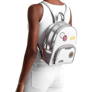 Michael Kors Backpack Bag MK Jaycee MD PKT Logo .White New